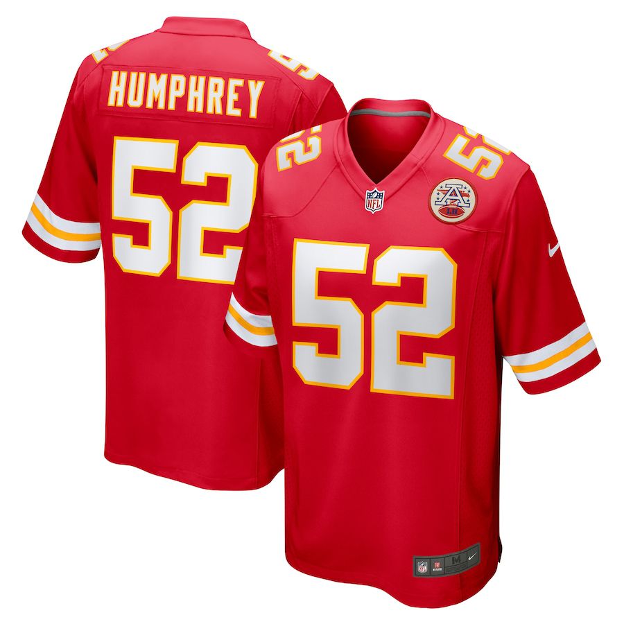 Cheap Men Kansas City Chiefs 52 Creed Humphrey Nike Red Game NFL Jersey